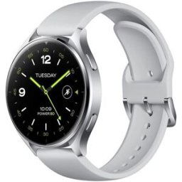 Xiaomi Watch 2 Caja plata y correa gris claro Smartwatch. Plata