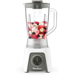 Moulinex Batidora de vaso Blendeo LM2C0 con función pica hielo. Blanco