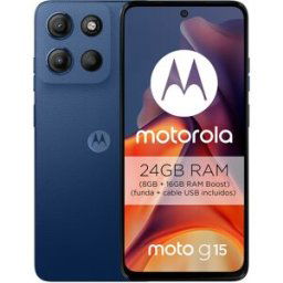 Motorola moto g15 8GB + 512GB móvil libre. Azul 512 GB + 8 GB RAM