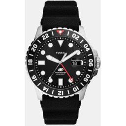 Fossil Reloj de hombre FS6036 GTM de silicona negro. Negro