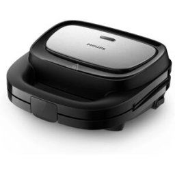 Philips Sandwichera gofrera HD2350/80 con placas intercambiables.