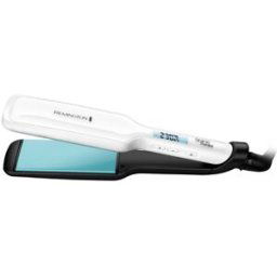 Remington Plancha de Pelo Shine Therapy S8550 con placas anchas, cerámica recubierta de aceite de argán y temperatura de hasta 235°C.