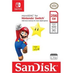 SanDisk Tarjeta de memoria Micro SDXC 256 GB para Nintendo Switch. Amarillo / Negro