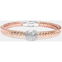 Alexandra Plata Pulsera Sunset de plata con circonitas. Blanco