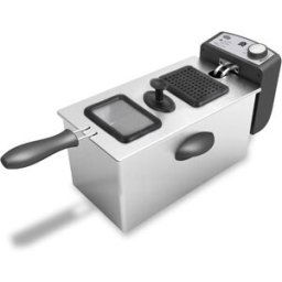 Sogo Freidora de aceite FRE-SS-10425 capacidad 3 litros. Gris