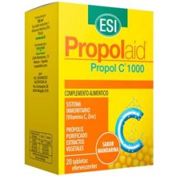 ESI 20 Tabletas Prevención enfermedades invernales Propol C Propolaid .