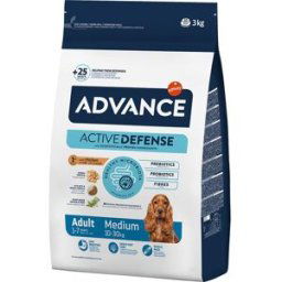 Advance Pienso para perros adultos Medium pollo y arroz. 3 Kg