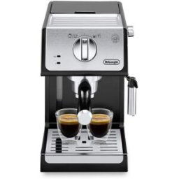 DeLonghi De'Longhi - Cafetera espresso manual De´Longhi tradicional ECP33.21.BK con sistema Cappuccino. Negro