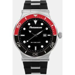 Neckmarine Reloj de hombre Sport NKM4203M03 de silicona negro. Negro