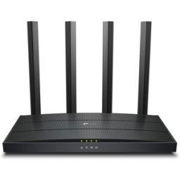 TP-Link Router Wi-Fi 6 Archer AX12, WiFi 6, 1500 Mbps, Doble Banda, 4 Antenas, 4 Puertos Gigabit. Negro