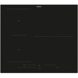 HAIER Placa de inducción , 3 zonas + Zona Flex, 9 niveles de potencia - HAIS63MC/G3. Negro