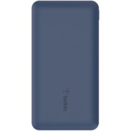 Belkin Power Bank de 3 puertos 10K + cable USB-A a USB-C. Azul