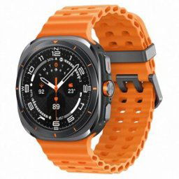 Samsung Galaxy Watch Ultra con caja Gris titanio y correa naranja LTE Smartwatch. Gris titanium