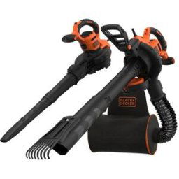 Black & Decker Aspirador Soplador Triturador Eléctrico BEBLV031-QS. Naranja / Negro