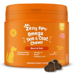 Zesty Paws Omega Skin & Coat con salmón - 90 comprimidos masticables
