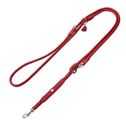 HUNTER Round & Soft Love roja correa ajustable para perros - 200 x 0,6 cm (L x Diám)