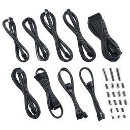 Kit de cables CableMod Classic ModMesh RT CM-RTS-CKIT-NKC-R para ASUS, Seasonic y Phanteks, acabado carbono