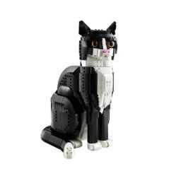 Set LEGO Gato Blanco y Negro Icons 21349 Personalizable Colección Adultos