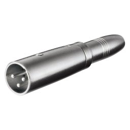 Goobay Adaptador XLR a Jack 6.35mm Macho/Hembra Gris