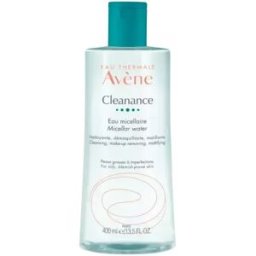 Avène Cleanance Agua Micelar Para Pieles Grasas Y Con Tendencia Acné. Envase de 400ml
