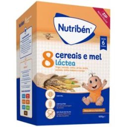 Nutribén Leche Harina 8 Cereales y Miel LA +6M 2x300g