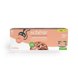 Schesir Complete Nutrition Filete en gelatina 6 x 85 g - Atún con salmón