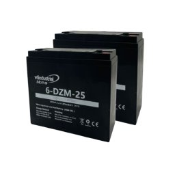 Kit de 2 Baterías de Tracción VT Industrial 6DZM25 24V 25Ah