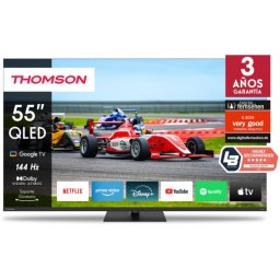 Thomson Q70 Series 55" 55QG7C14 QLED 4K Ultra HD 144Hz HDMI 2.1 Google TV HDR Dolby Vision