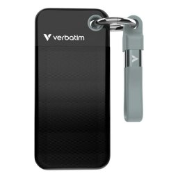 Unidad SSD Externa Verbatim Pocket 2TB M.2 USB-C 3.2 Gen2 1000MB/s Negro Gris