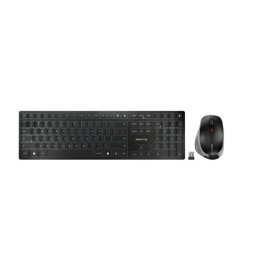Teclado inalámbrico Cherry DW 9500 Slim QWERTY Español, Bluetooth+RF, mouse incluido