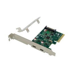 Tarjeta de expansión Conceptronic EMRICK13G PCIe USB-C 10Gbps ASM3142 Hot-Swap Verde