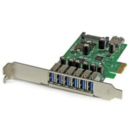 Tarjeta PCI Express StarTech 7 Puertos USB 3.2 Gen 1, Perfil Bajo/Completo, UASP, SATA Alimentada
