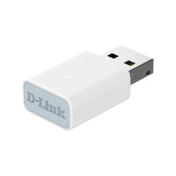 Adaptador Wi-Fi USB D-Link AC13U Dual Band 802.11ac Blanco Antena Interna
