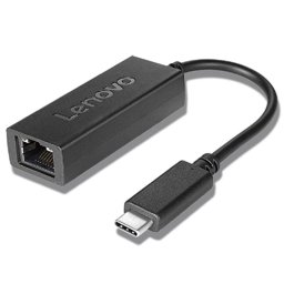 Adaptador de red Lenovo 4X90S91831 USB Tipo C a Ethernet RJ-45 Negro