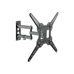 Soporte de pared TV Equip 650413 23-55" Movimiento Completo Acero Inoxidable Negro 30kg