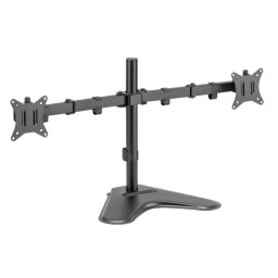 Soporte monitor iggual SSM02 sobremesa para 2 pantallas 13"-32" VESA 100x100mm negro