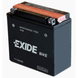 Batería AGM Exide moto YT14B-BS 12V. 12 Ah