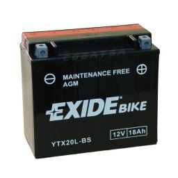 Batería moto Exide YTX20HL-BS AGM 12V. 18Ah