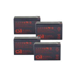 Kit de 4 Baterías de plomo para sistemas APC SAI RBC116 48V 9Ah HR1234W CSB