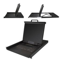 Consola KVM StarTech.com RKCONS1916K 16 Puertos LCD 19" USB VGA Rack 1U Negro
