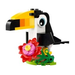 Set de construcción LEGO Creator 3-en-1 Tucán Tropical 30688 Piezas intercambiables Colorido