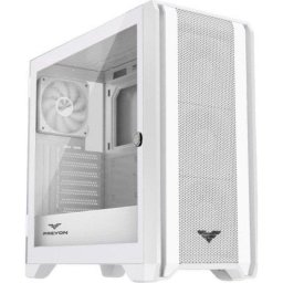 Caja PC Preyon Nest Windy ATX Vidrio Templado Blanca ARGB con 4 Ventiladores