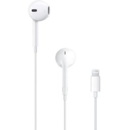 Auricular Apple EarPods Lightning Blanco Intrauditivo Control Cable iOS Resistente Agua y Sudor