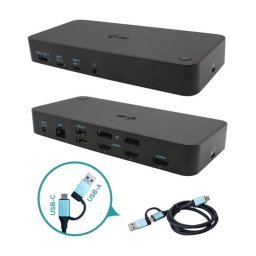 Docking Station i-tec USB 3.0/USB-C/Thunderbolt 3x4K, 100W, 3 HDMI, 2 DP, VESA, Negro