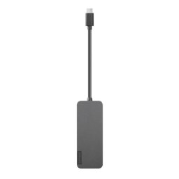 Hub USB Lenovo 4X90X21427 Type-C 4 Puertos USB 3.2 Gen 1 Gris 42g Windows ChromeOS