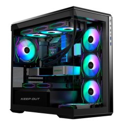 Caja PC Gaming KeepOut XC-905 PRO+ ARGB Cristal Templado Micro ATX/ITX