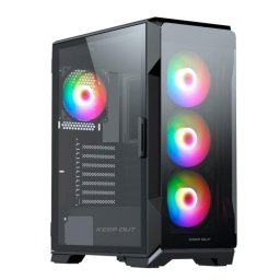 Caja PC Gaming Keep Out XC-901 PRO Cristal Templado ARGB ATX/E-ATX/Micro-ATX/ITX Negra