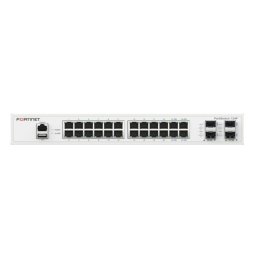 Switch gestionado Fortinet FS-124F 24x Gigabit Ethernet 4x SFP+ L2 Rack 1U Blanco
