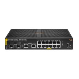 Switch HPE Aruba 6100 Gestionado L3 12G Class4 PoE 2SFP+ 139W Apilable Rack 1U