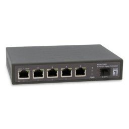 Switch LevelOne GEP-0625 5 Puertos 2.5G PoE+ 1 SFP+ Sin Ventilador No Gestionado